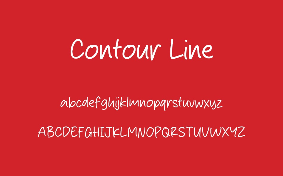 Contour Line font