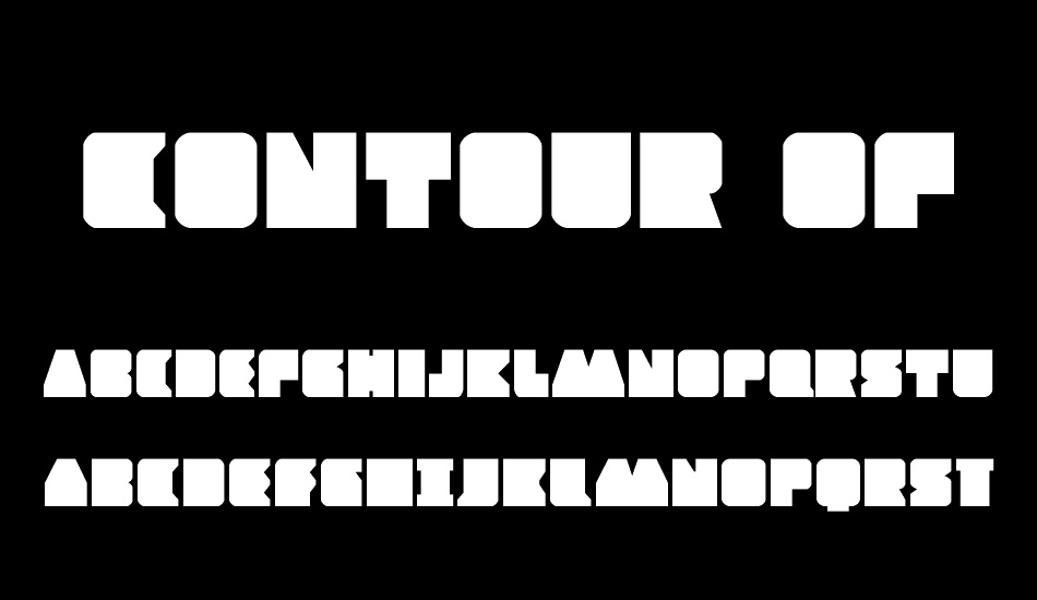 Contour of Duty font