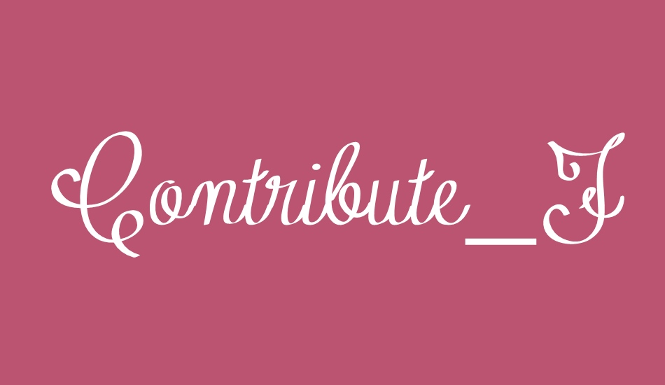 Contribute_FREE-version font big