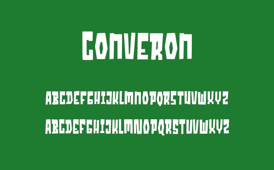 Converon font