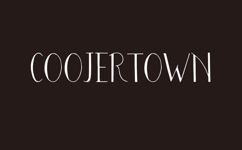 Coojertown font big