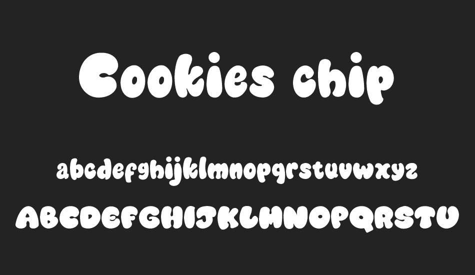 Cookies chip font