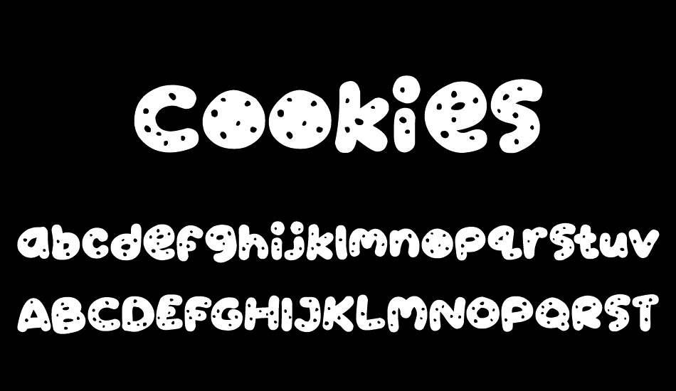Cookies font