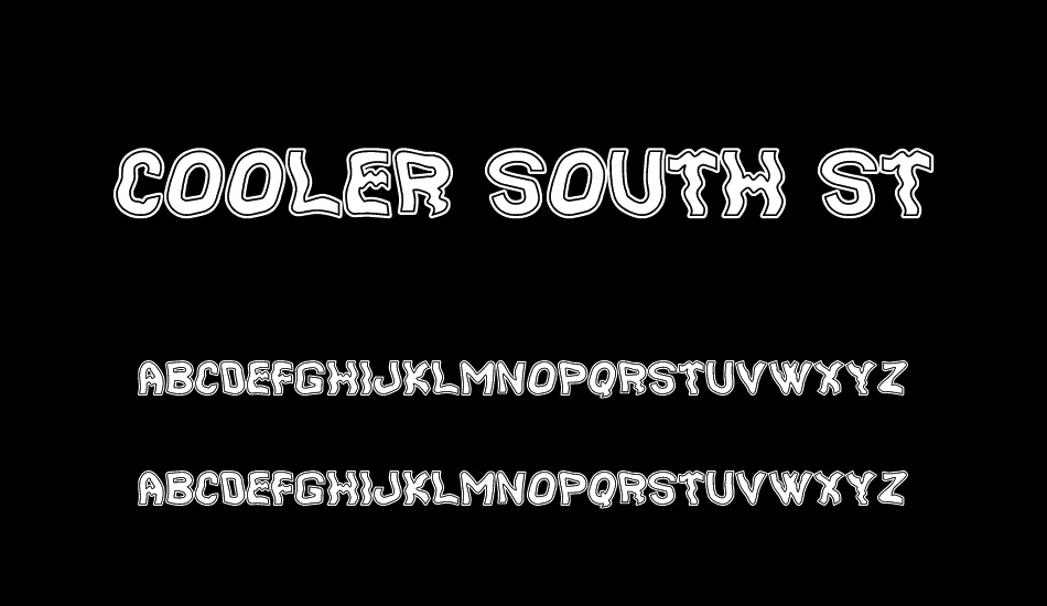 Cooler South St font