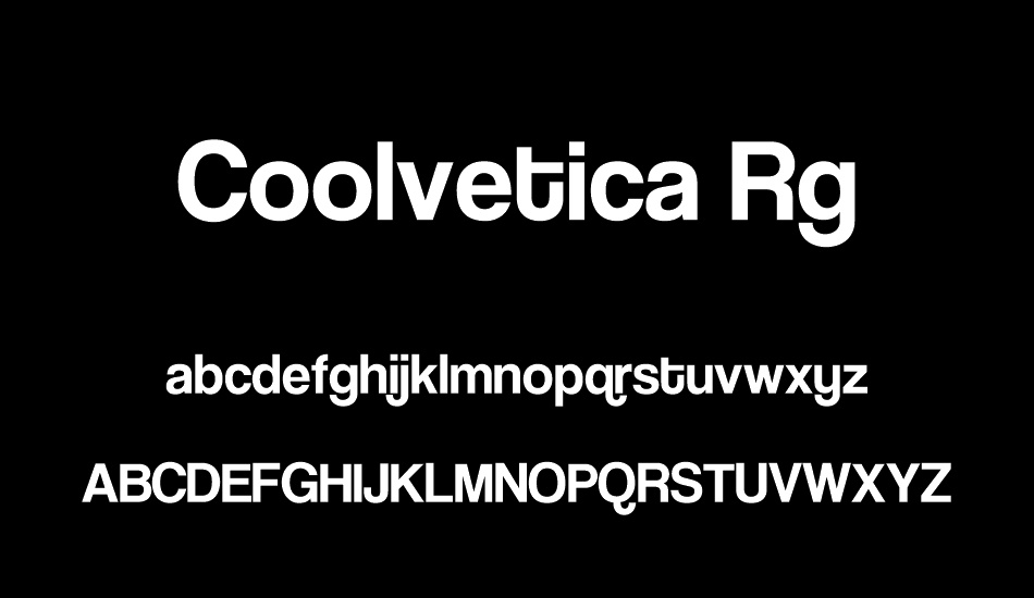 Coolvetica Rg font