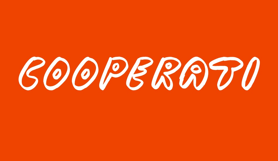 Cooperation Nest font big