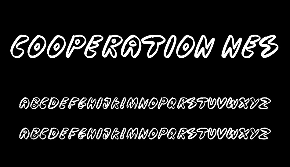 Cooperation Nest font