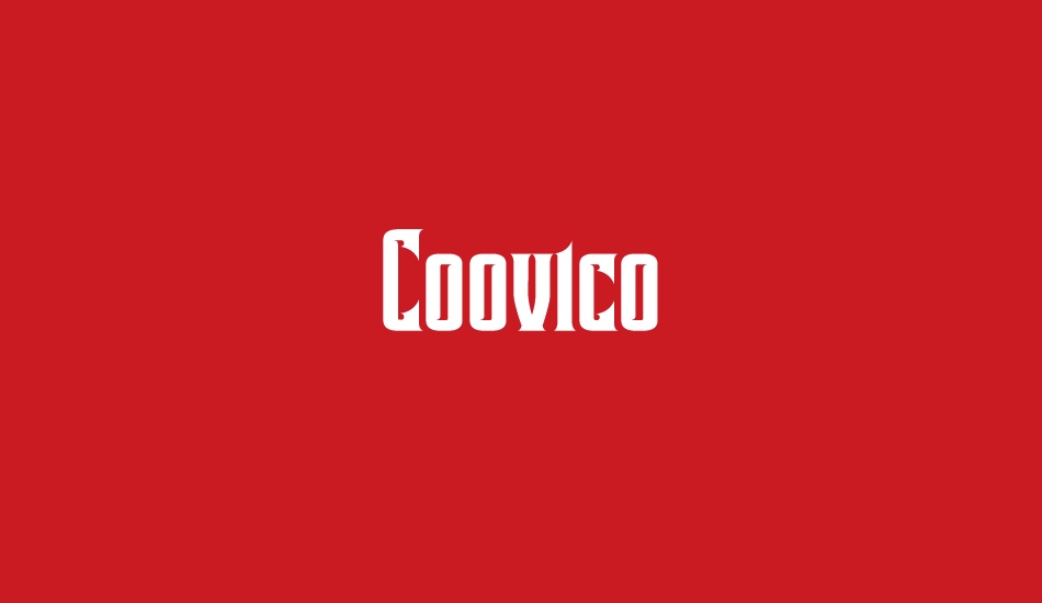 Coovico Personal Use font big