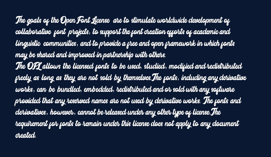 Copacetic font 1