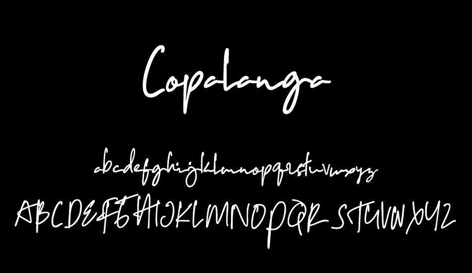 Copalanga font