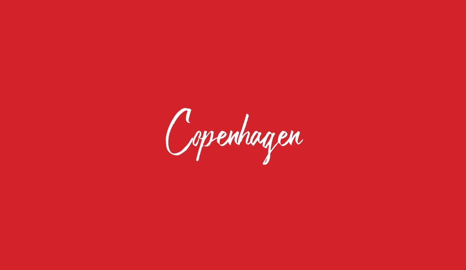 Copenhagen font big