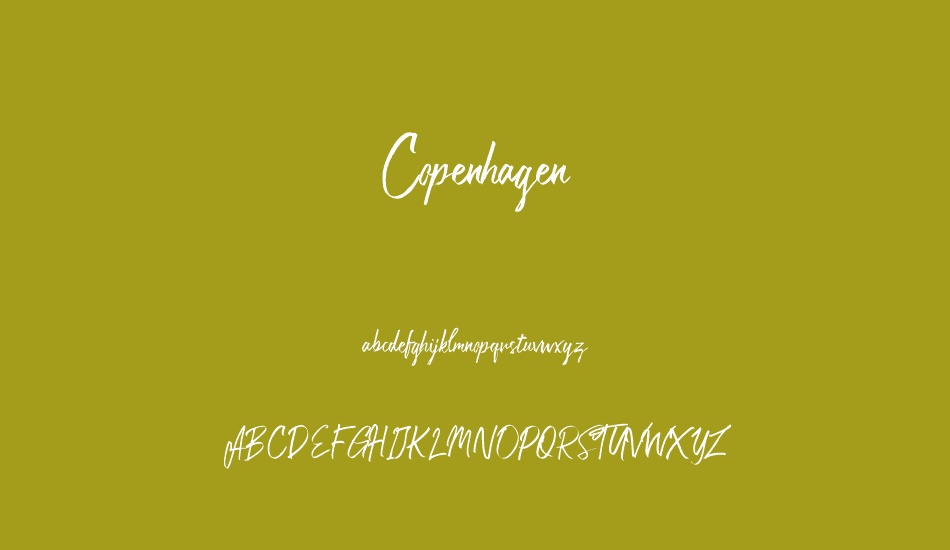 Copenhagen font