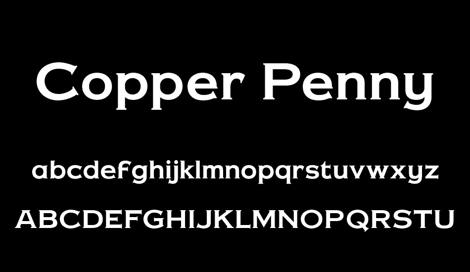 Copper Penny DTP font