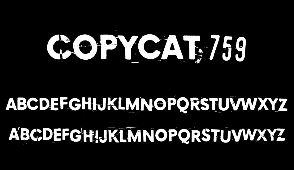 Copycat 759 font