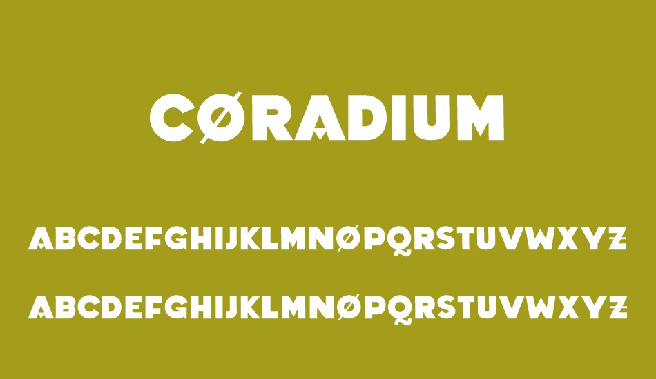 Coradium font