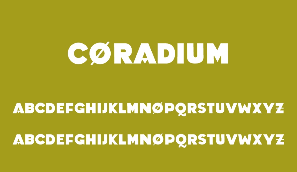 Coradium font