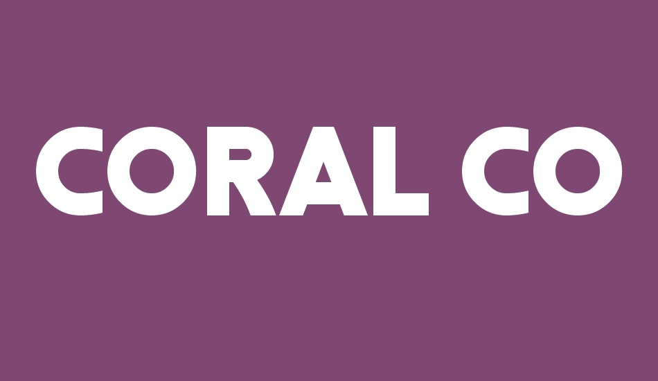 Coral Colour font big