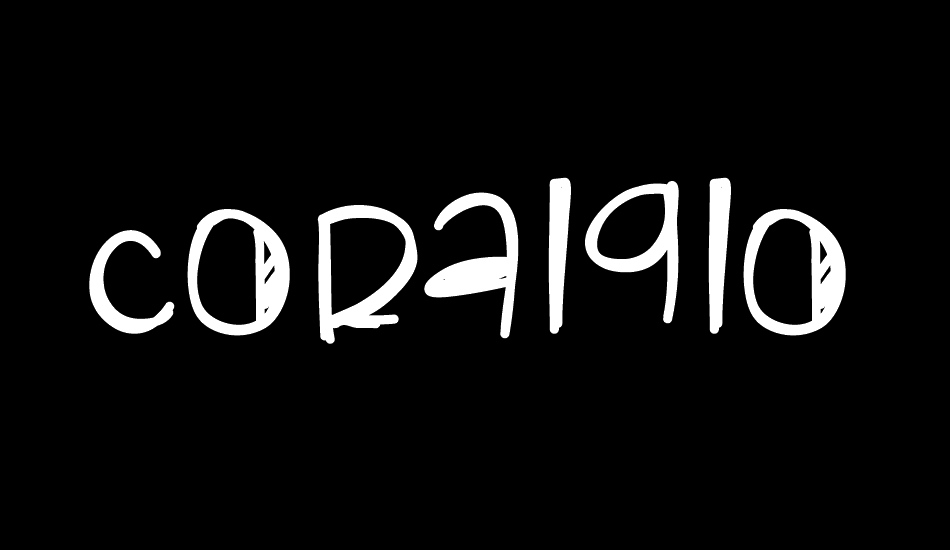 CoralGlow font big