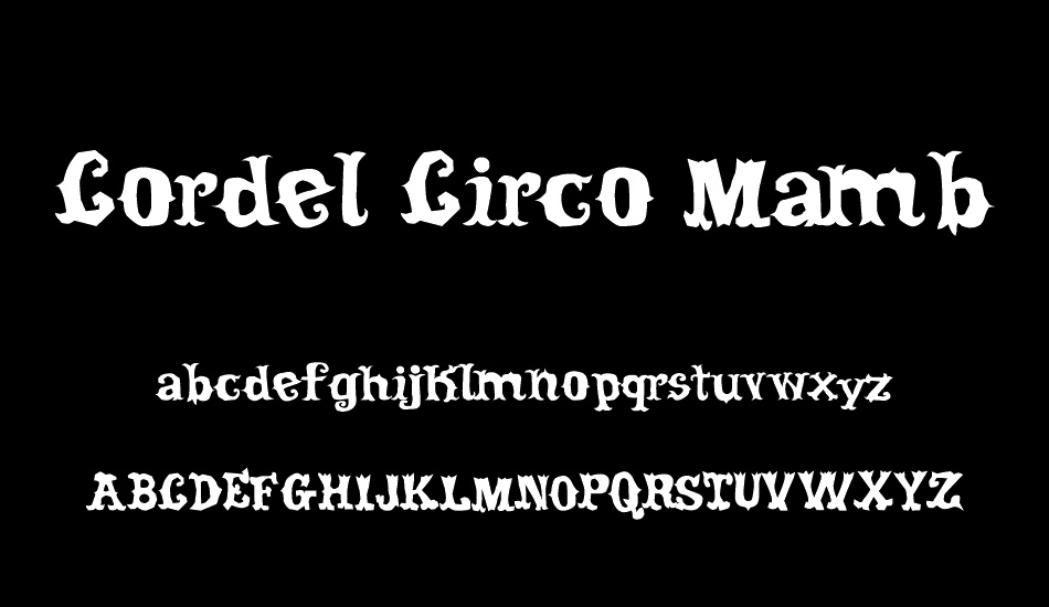 Cordel Circo Mambembe font