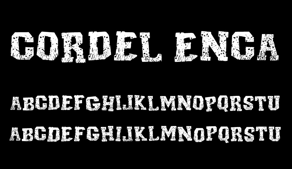 Cordel Encarnado font