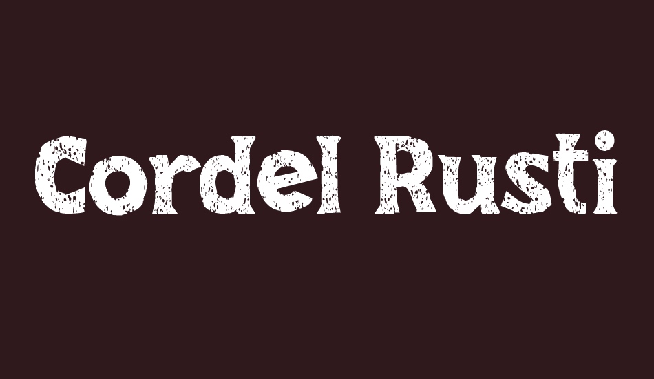 cordel-rustika font big