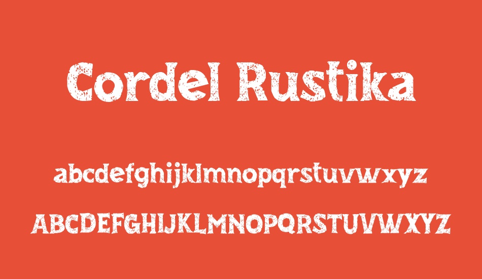 cordel-rustika font