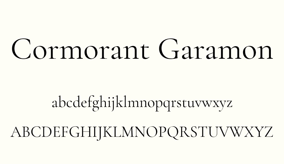 cormorant-garamond font