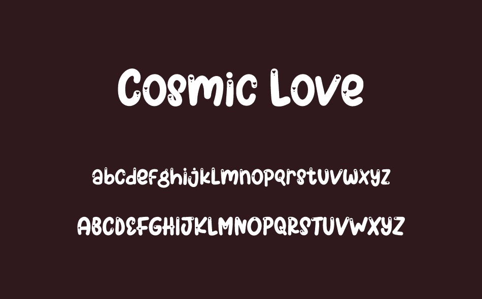Cosmic Love font