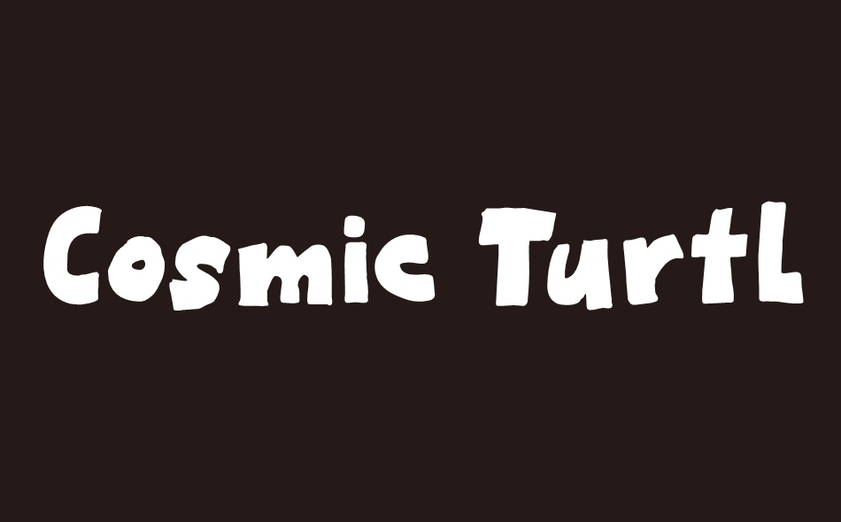 Cosmic Turtle font big