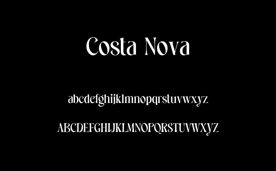 Costa Nova font
