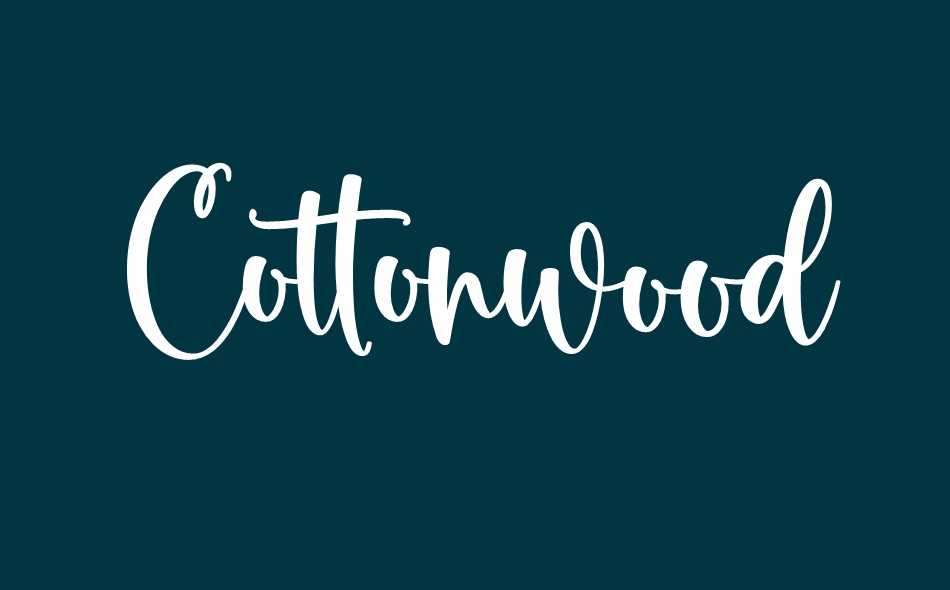 Cottonwood font big