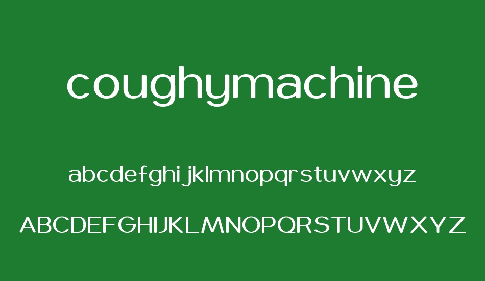 coughymachine font
