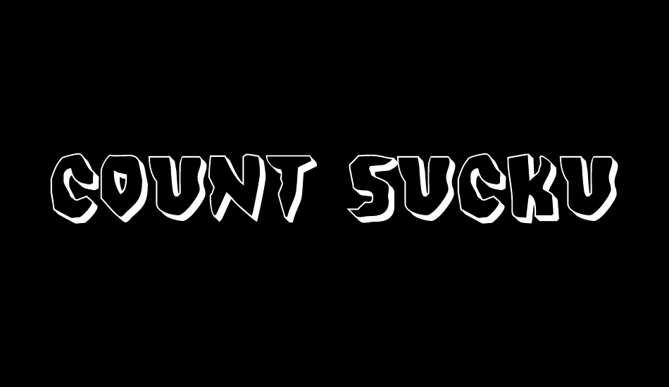 Count Suckula 3D font big