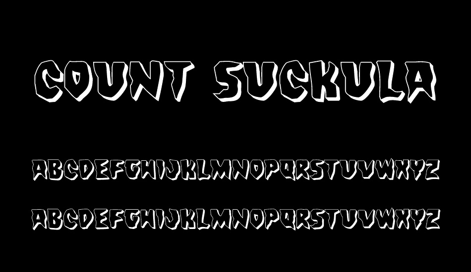 Count Suckula 3D font