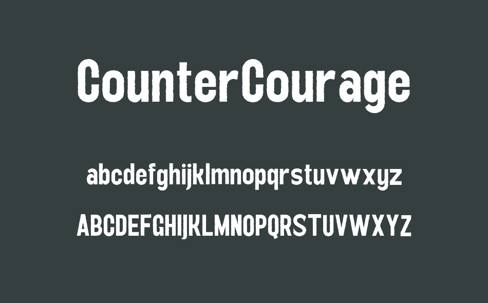 CounterCourage font