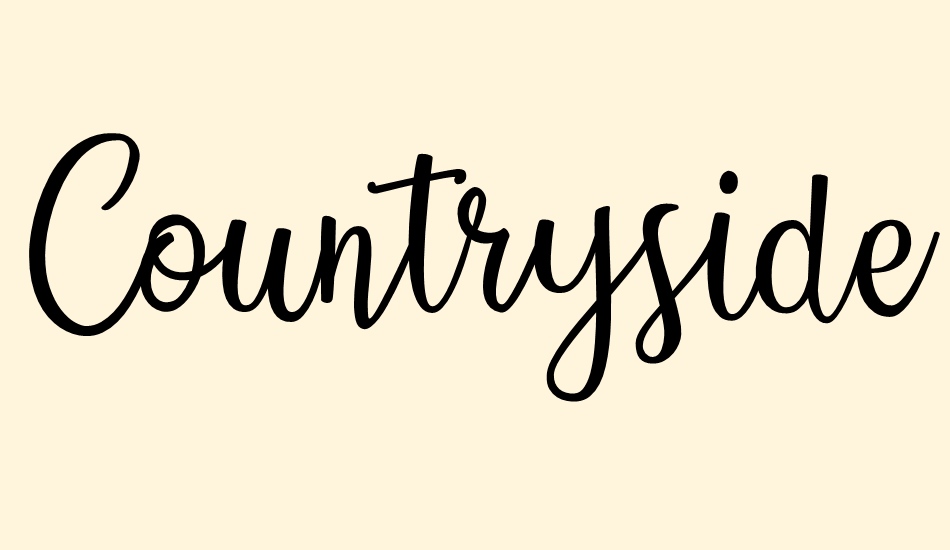 countryside font big