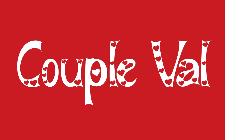 Couple Valentine font big