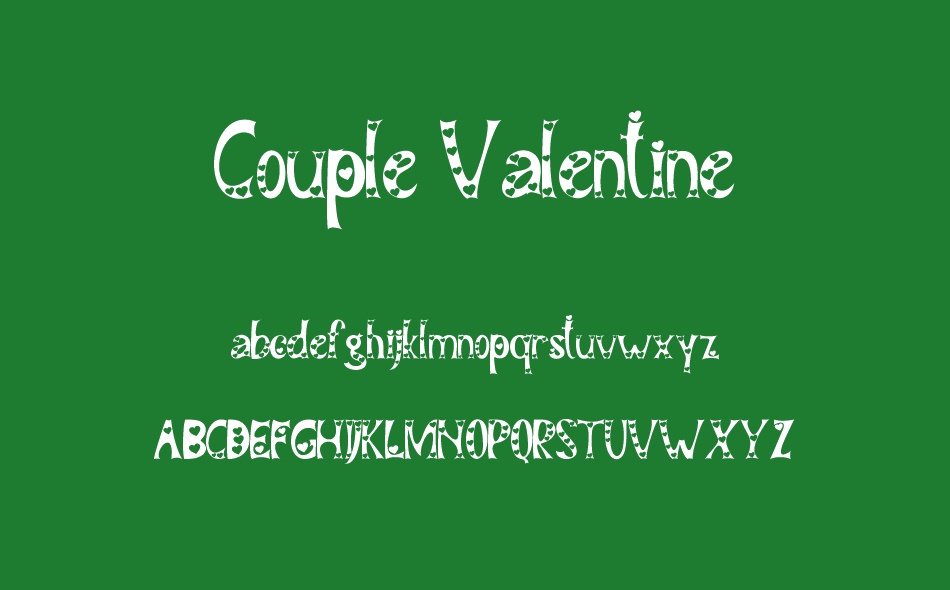 Couple Valentine font