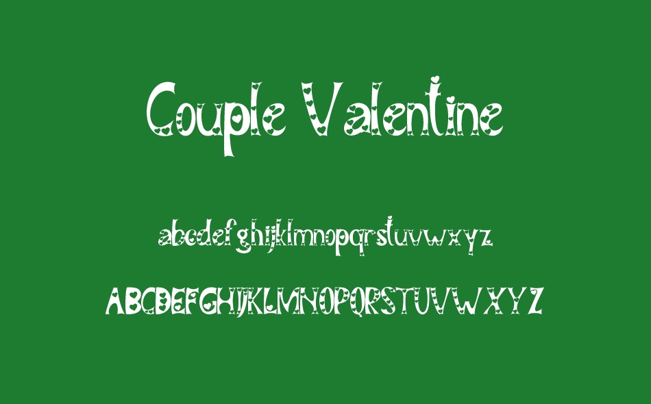 Couple Valentine font