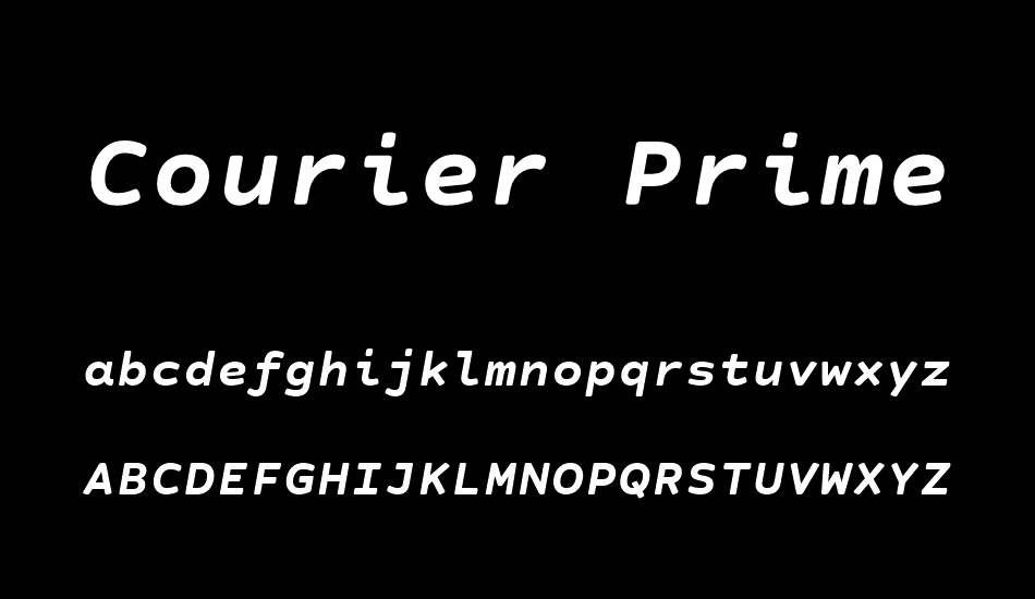 Courier Prime Sans font