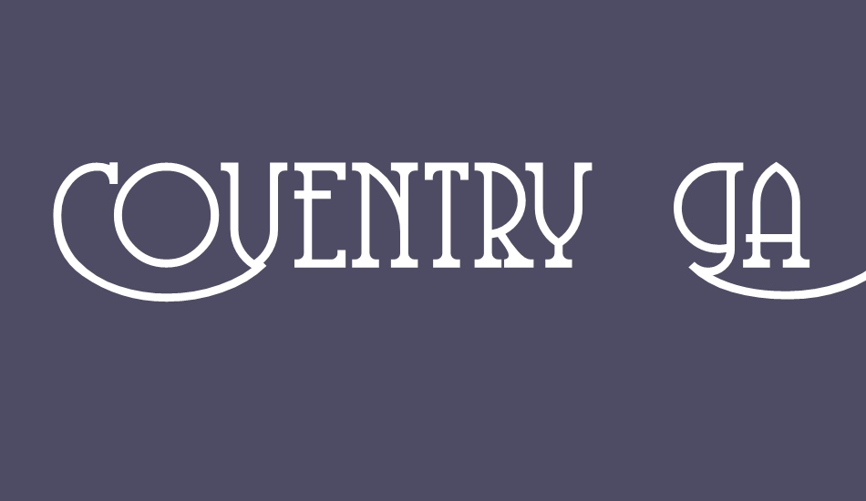 Coventry Garden NF font big