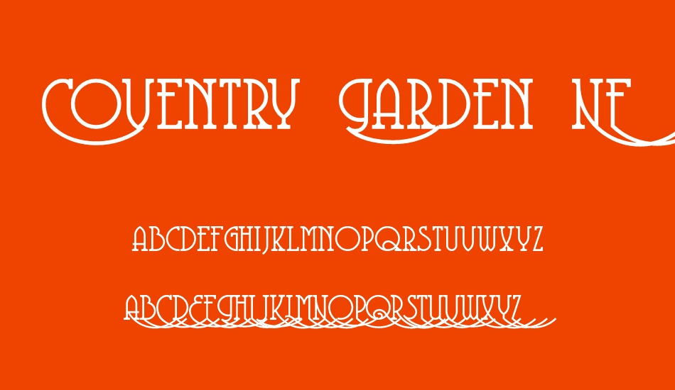 Coventry Garden NF font