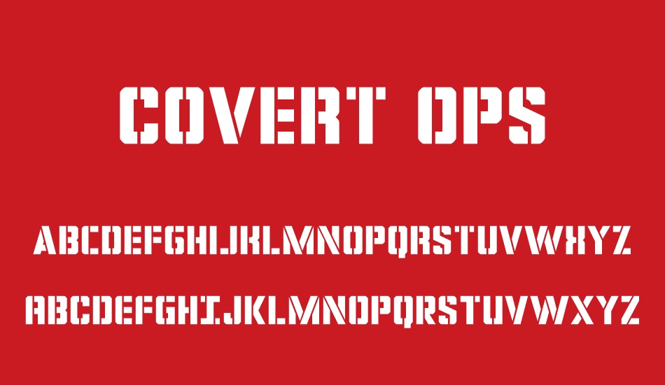 Covert Ops font
