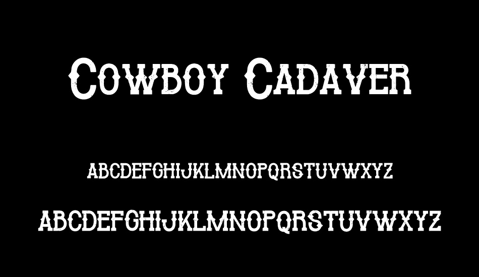 Cowboy Cadaver font