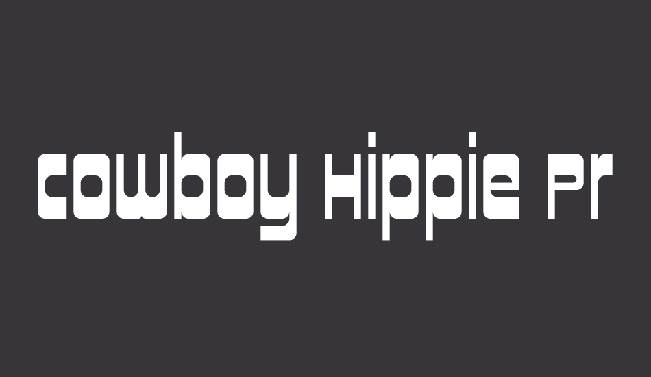 Cowboy Hippie Pro font big