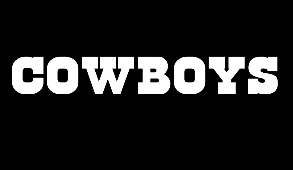 Cowboys 2.0 font big