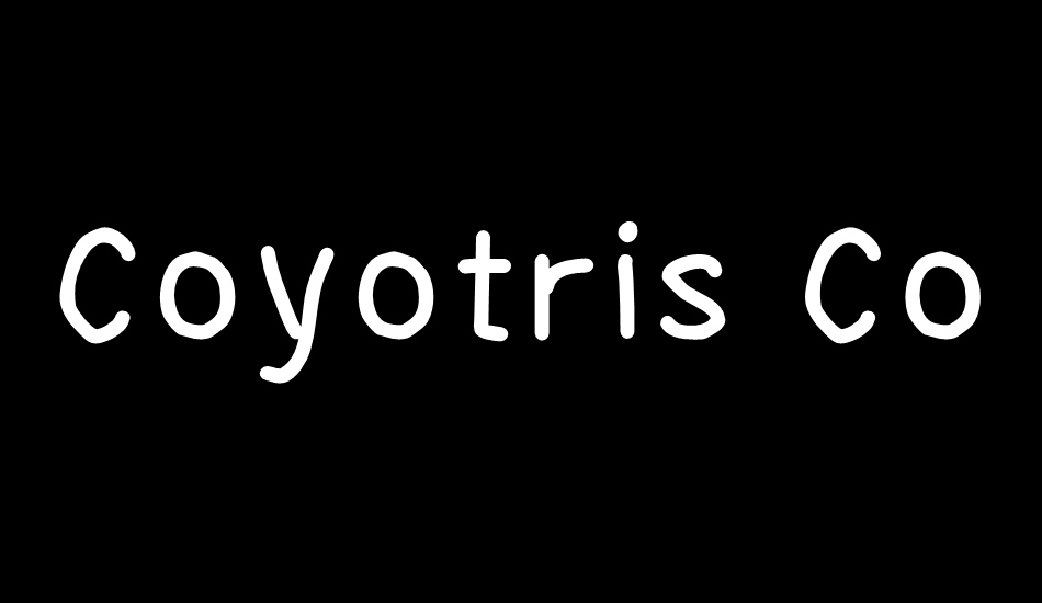 Coyotris Comic font big