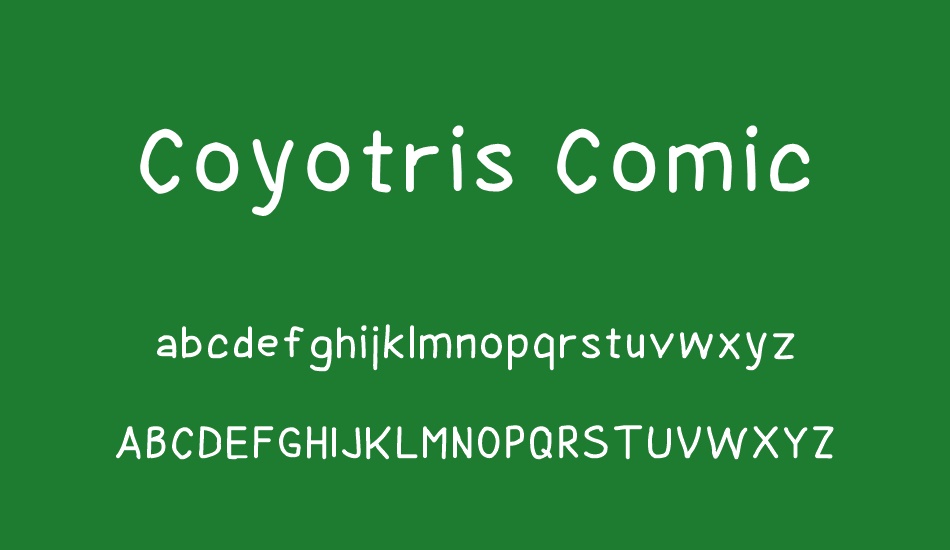 Coyotris Comic font