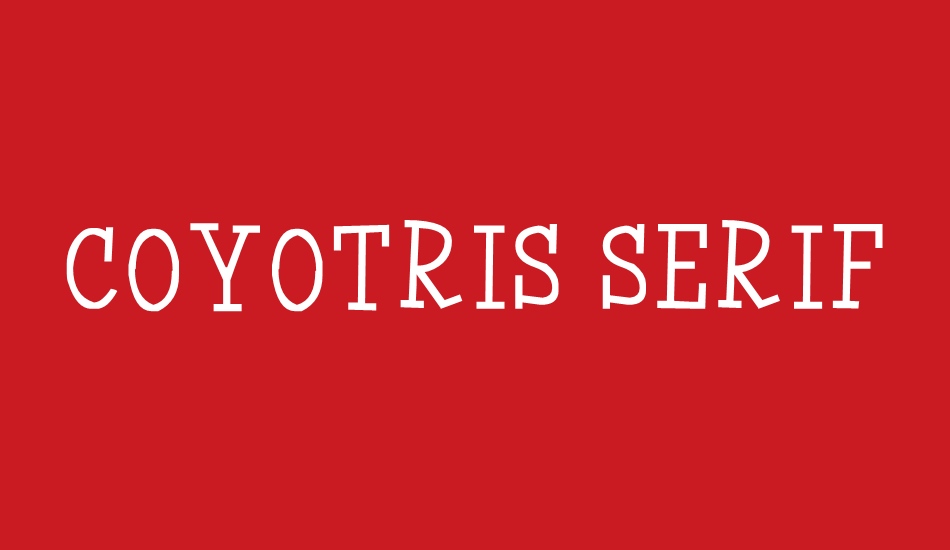 Coyotris Serif font big