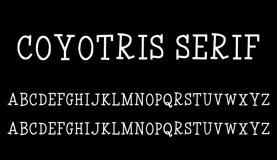 Coyotris Serif font
